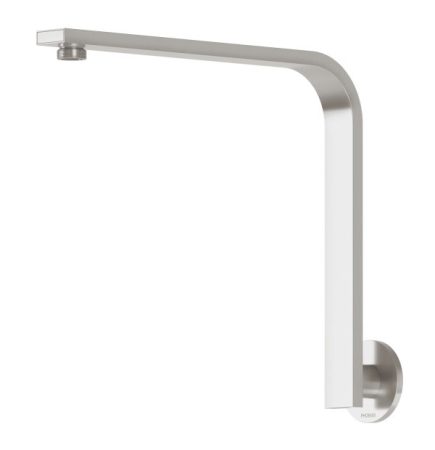 VIVID SLIMLINE HIGH-RISE SHOWER ARM ROUND PLATE VS6000-40 BRUSHED NICKEL