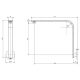 VIVID SLIMLINE HIGH-RISE SHOWER ARM ROUND PLATE VS6000-40 BRUSHED NICKEL