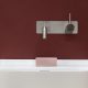 VIVID SLIMLINE UP BASIN/BATH WALL MIXER SET 112-7813-40-1 BRUSHED NICKEL
