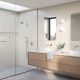 CROMFORD HIGH-RISE SHOWER ARM & ROSE 134-5300-12 BRUSHED GOLD