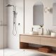 GLOSS MKII SWITCHMIX SHOWER/WALL MIXER 135-2800-31 BRUSHED CARBON