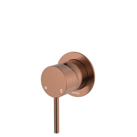 CALI WALL MIXER SMALL ROUND PLATE 228101CO BRUSHED COPPER