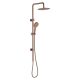CALI TWIN RAIL SHOWER 455109CO BRUSHED COPPER