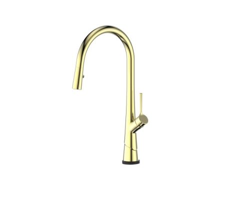 LUSTRO KONTACT PULL OUT SINK MIXER LF19580254BB BRUSHED BRASS