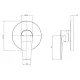 ARLO WALL MIXER *EXTERNAL (REQUIRES 150-7804-00)* 151-7805-00 CHROME