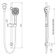 TEVA RAIL SHOWER 152-6810-10 MATTE BLACK