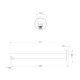 PINA BATH SPOUT 250MM 153-7640-40 BRUSHED NICKEL