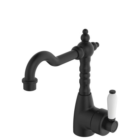 ELEANOR SHEPHERDS CROOK BASIN MIXER 202103BK MATTE BLACK