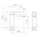 LUNA BASIN MIXER 68181C6AF CHROME