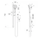 OXLEY RAIL SHOWER 610-6830-31 BRUSHED CARBON