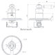 BORDEAUX WALL MIXER BOR008BN BRUSHED NICKEL