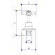 WHITEHALL WALL TOP ASSEMBLIES 7280 CHROME