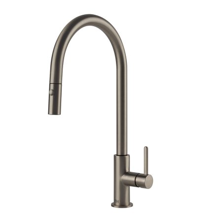 NAPLES PULL OUT SINK MIXER WITH VEGGIE SPRAY NA302PM-BN BRUSHED NICKEL