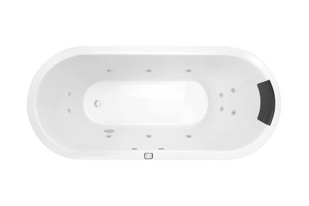 UNO 1700 CONTOUR SPA BATH – SENSA TOUCH – 12 JET (PUMP LOCATION TBC) UN1700CNSPAWC GLOSS WHITE