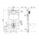 SYNERGII IN-WALL 80MM CISTERN WITH FRAME FOR WALL HUNG PAN AR04460