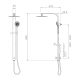 SYNERGII TWIN SHOWER SYSTEM B/DIVERTER SY02310.SN SATIN NICKEL