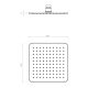 200MM SQUARE SHOWER ROSE AR02104.BB BRUSHED BRASS