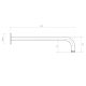 350MM ROUND WALL ARM AR02170.BB BRUSHED BRASS