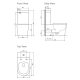 AXUS BACK TO WALL RIMLESS TOILET SUITE WITH DUAL INLET AND SLIM SEAT AX04005 GLOSS WHITE