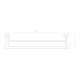 AXUS 800MM DOUBLE TOWEL RAIL AX80D C CHROME
