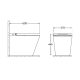 NEION PLUS WALL FACED INTELLIGENT TOILET PAN WITH REMOTE NE041025