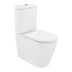SYNERGII BACK TO WALL TOILET SUITE DUAL INLET WITH WRAP SEAT SY04128 GLOSS WHITE