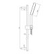 ZUCCHETTI HAND SHOWER AND SLIDE RAIL SET Z93062 CHROME