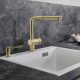 LINUS-S PULL OUT SINK MIXER 526685 SATIN GOLD