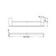 VITRA DOUBLE TOWEL 600MM RAIL NR9024DCH CHROME