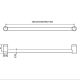 MECCA CARE 25MM GRAB RAIL 450MM NRCR2518CH CHROME