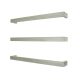 SQUARE 650MM HEATED TOWEL SINGLE RAIL BRU-SBSTR-650 BRUSHED SATIN