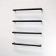 ROUND 650MM HEATED TOWEL RAIL BSBRTR-650 MATTE BLACK