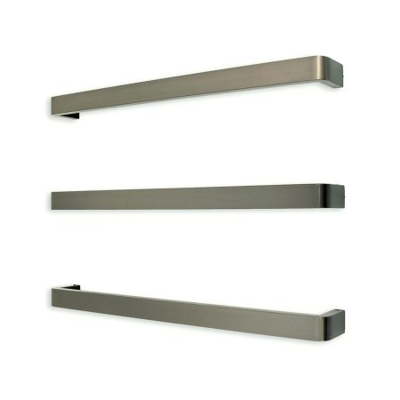 VAIL 650MM HEATED TOWEL SINGLE RAIL GMG-VAIL-650 GUNMETAL GREY