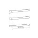 ROUND 650MM HEATED TOWEL RAIL BSBRTR-650 MATTE BLACK