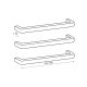 VAIL 650MM HEATED TOWEL SINGLE RAIL GMG-VAIL-650 GUNMETAL GREY