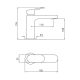 NIKKO BASIN MIXER ZKK698 CHROME