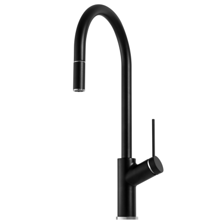 VILO GOOSENECK SINK MIXER WITH PULL OUT VT0398C-BLACK