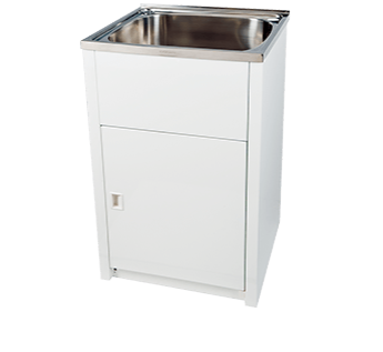 PROJECT TROUGH & CABINET 45L 600 W x 870 H x 500mm D 71C4510 WHITE