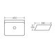 ABOVE COUNTER BASIN RECTANGULAR BA710 GLOSS WHITE