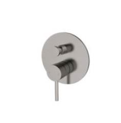 AXUS PIN WALL MIXER WITH DIVERTER AX16350.GM+ARB0135 BRUSHED GUNMETAL GREY