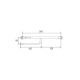 STRAIGHT GRAB RAIL 300MM WITH TOILET ROLL HOLDER HS 300 PS POLISH SUPREME