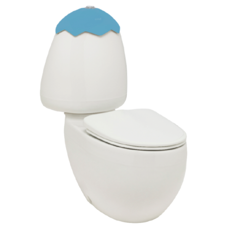 EGG JUNIOR (GOOGAI) C/C TOILET SUITE BLUE LID INCL SC SEAT & STND CNCTR C67977.C6262.11H.B