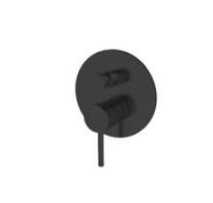 AXUS PIN WALL MIXER WITH DIVERTER AX16350.MB+ARB0135 MATTE BLACK