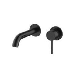 AXUS PIN LEVER WALL MOUNTED SET, 150MM SPOUT NO BACK PLATE *EXT PART* AX16235.MB MATTE BLACK