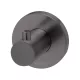 RADII ROBE HOOK ROUND PLATE RA897-31 BRUSHED CARBON