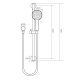 ARCISAN ROUND SINGLE SETTING HANDSHOWER WITH SLIDE RAIL SET AR02210.RG ROSE GOLD