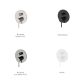 AXUS PIN WALL MIXER WITH DIVERTER AX16350.SN+ARB0135 BRUSHED NICKEL
