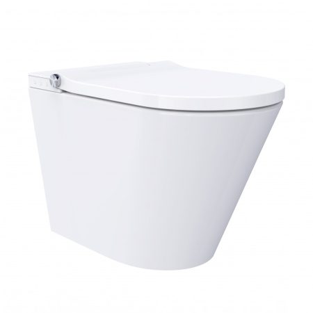 NEION PLUS WALL FACED INTELLIGENT TOILET HEATED SEAT W REMOTE NE041200 WHITE