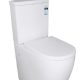 DERWENT RAISED HEIGHT TOILET SUITE WITH S/CLOSE SEAT KDK021 GLOSS WHITE