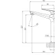 ARLO TALL BASIN MIXER 151-7901-00-1 CHROME